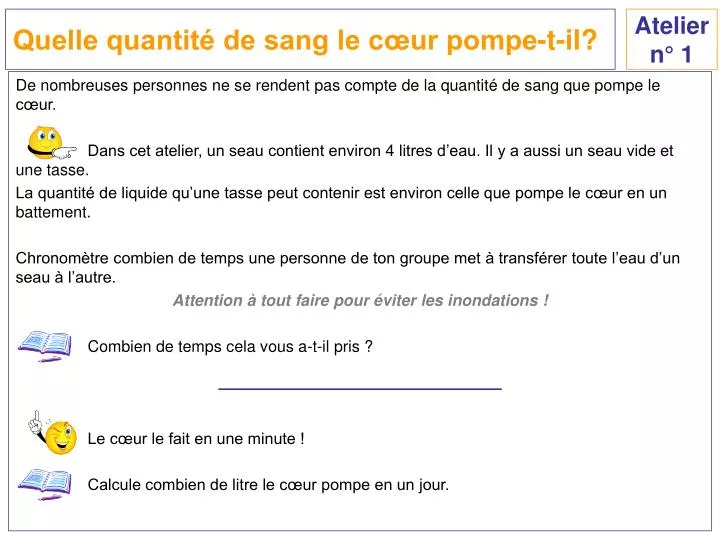 quelle quantit de sang le c ur pompe t il