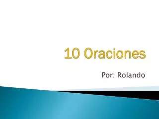 10 oraciones