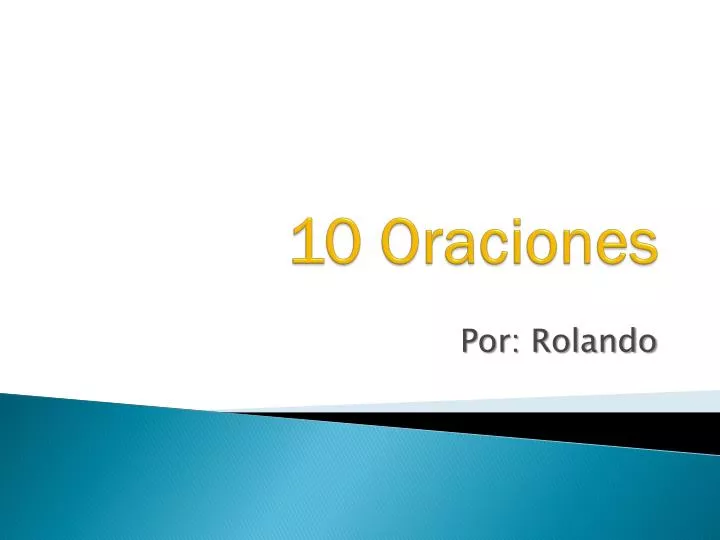 10 oraciones