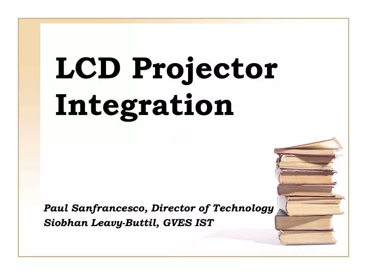 lcd projector integration