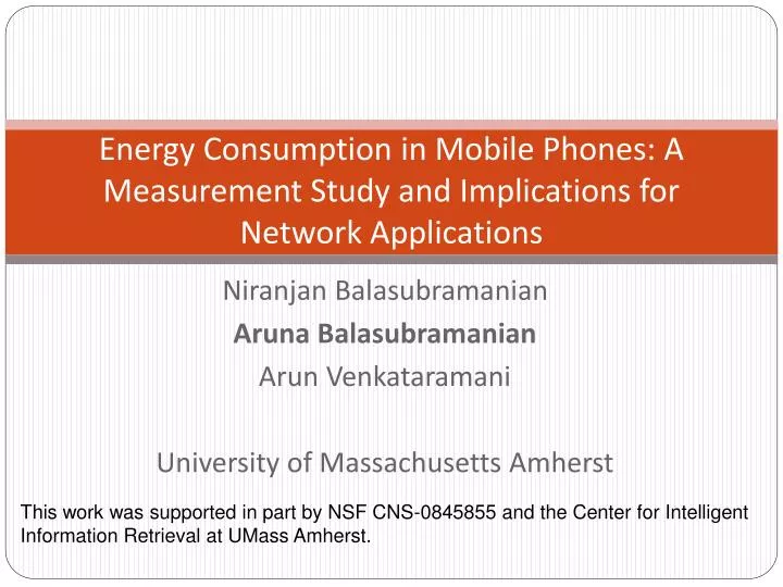 energy consumption in mobile phones a measurement study and implications for network applications