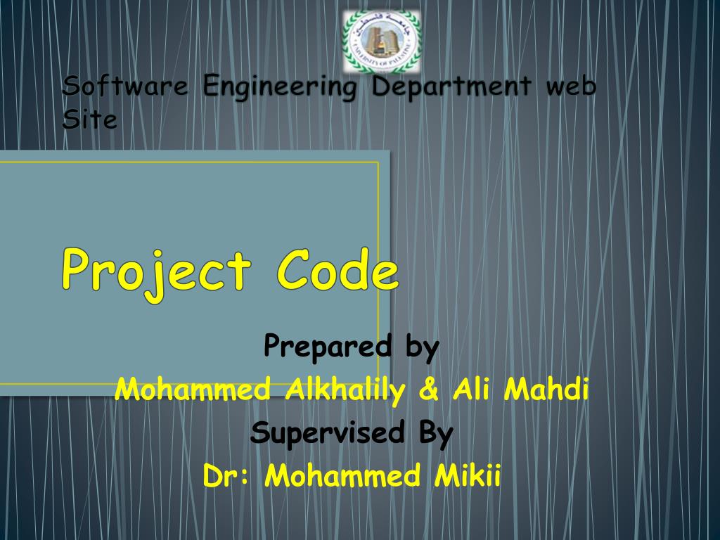 PPT - University of Palestine Software Engineering Department Project ...