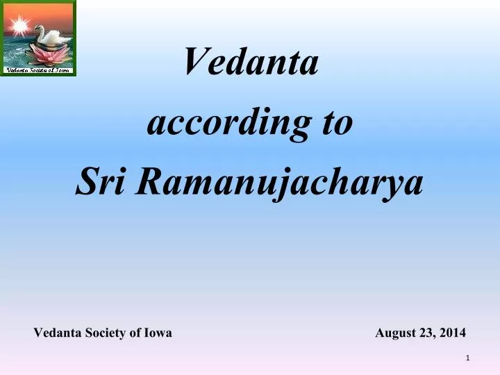 vedanta society of iowa august 23 2014