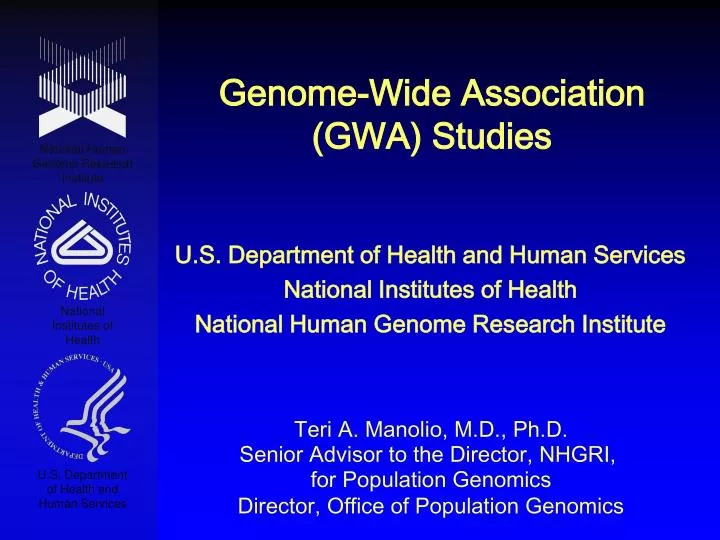 genome wide association gwa studies