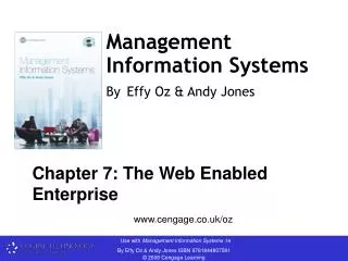 Management Information Systems By Effy Oz &amp; Andy Jones
