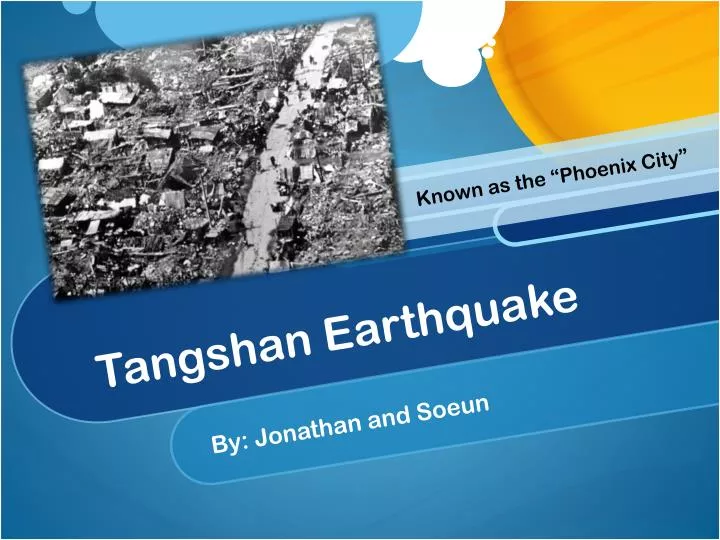 tangshan earthquake