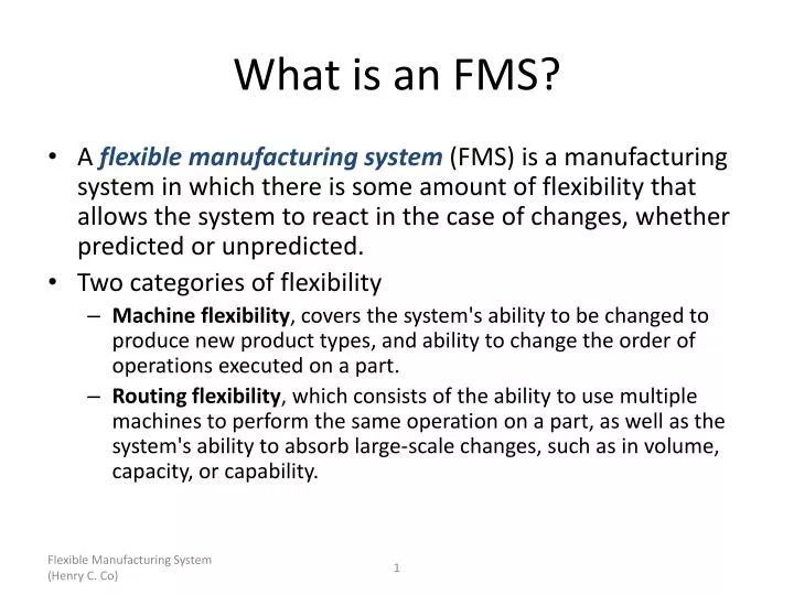 what is an fms