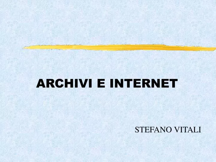 archivi e internet