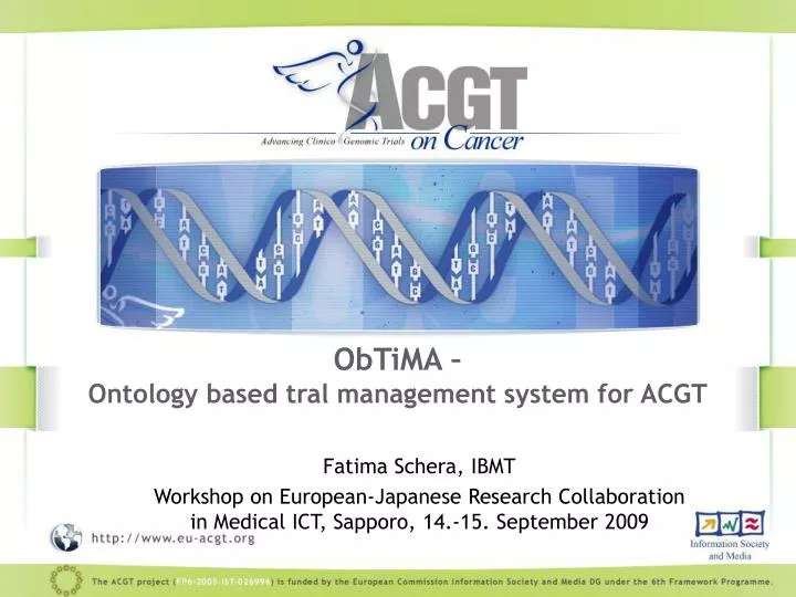 obtima ontology based tral management system for acgt