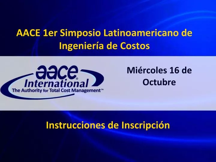 aace 1er simposio latinoamericano de ingenier a de costos