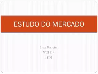 estudo do mercado