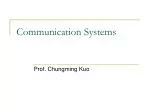 Communication Systems - slide 1