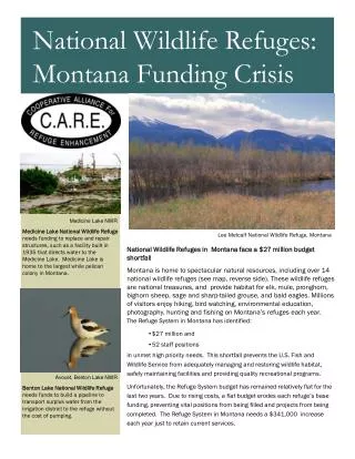 National Wildlife Refuges in Montana face a $27 million budget shortfall