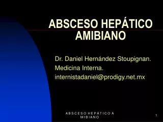absceso hep tico amibiano