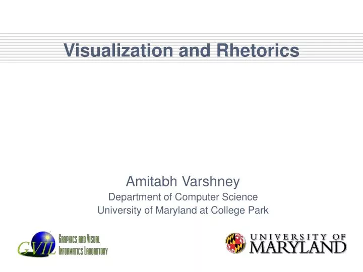 visualization and rhetorics
