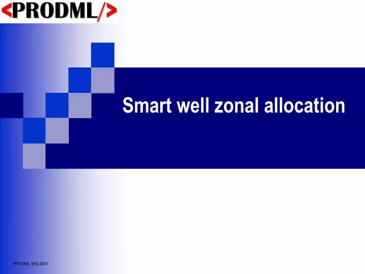 smart well zonal allocation