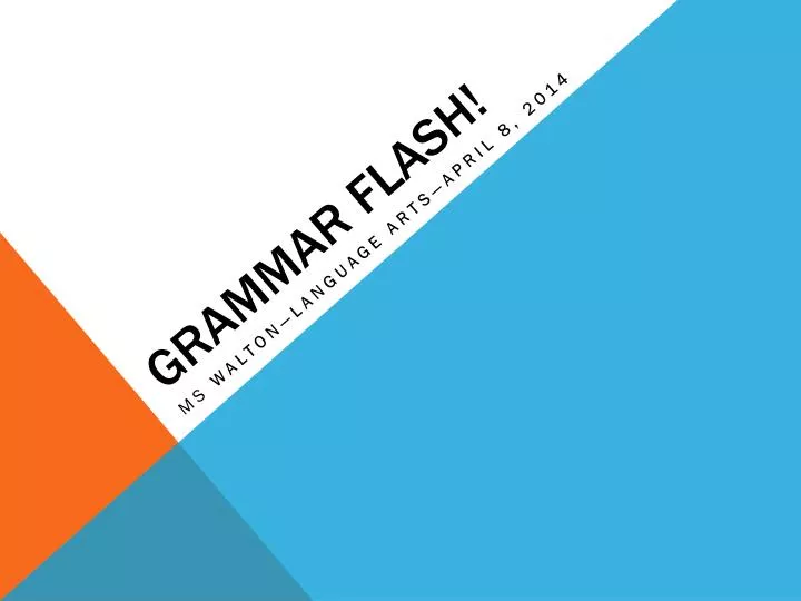 grammar flash