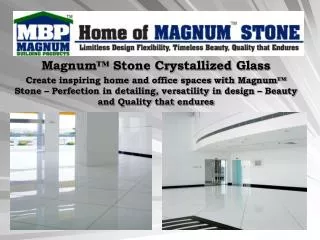 Magnum™ Stone Crystallized Glass