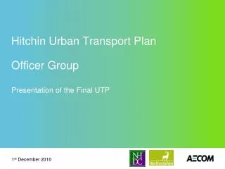 Hitchin Urban Transport Plan Officer Group