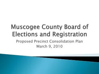 Muscogee County Board of Elections and Registration