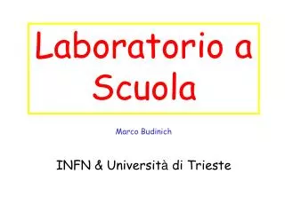 laboratorio a scuola