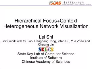 Hierarchical Focus+Context Heterogeneous Network Visualization Lei Shi