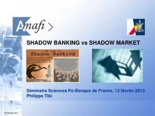 SHADOW BANKING vs SHADOW MARKET