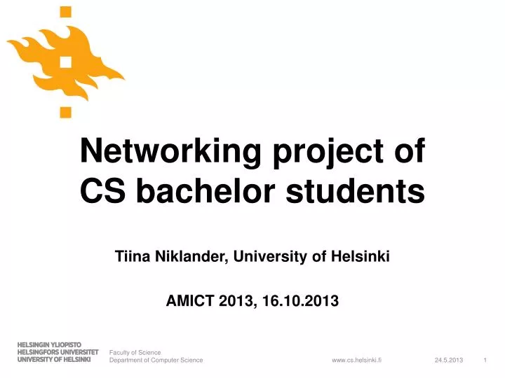 networking project of cs bachelor students