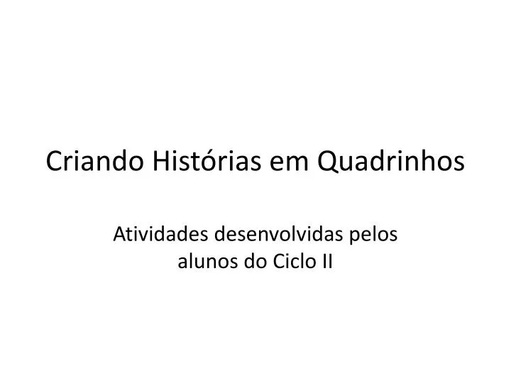 criando hist rias em quadrinhos