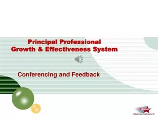 Principal Professional Growth &amp; Effectiveness System