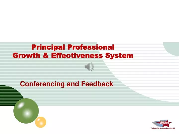 principal professional growth effectiveness system