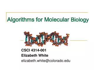 Algorithms for Molecular Biology