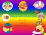 Educazione alimentare - slide 1