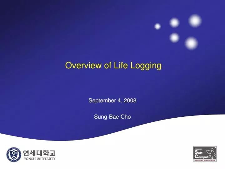 overview of life logging
