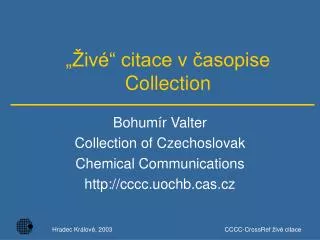 iv citace v asopise collection