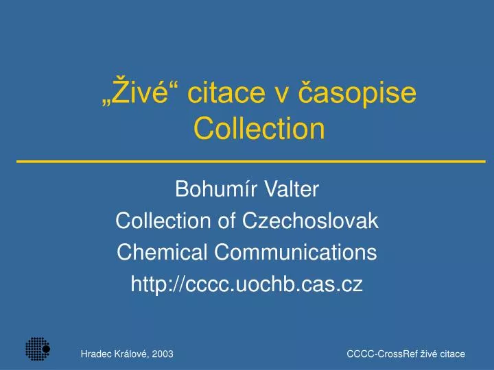 iv citace v asopise collection