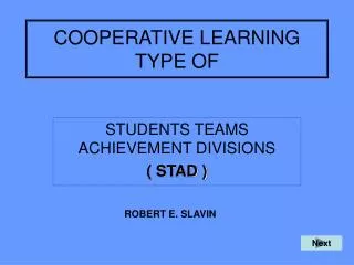 cooperative learning type of