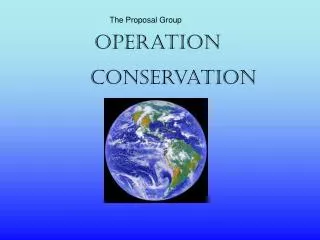 Operation Conservation