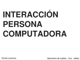 interacci n persona computadora