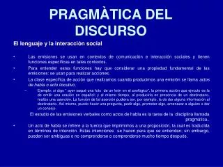 pragm tica del discurso