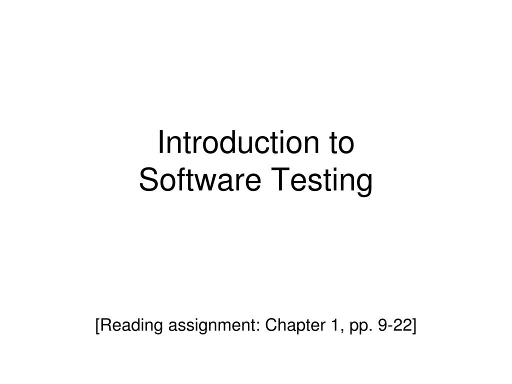 PPT - Introduction to Software Testing PowerPoint Presentation, free ...