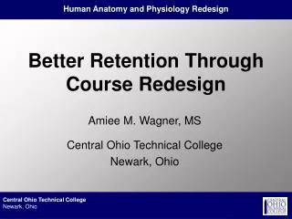 Better Retention Through Course Redesign