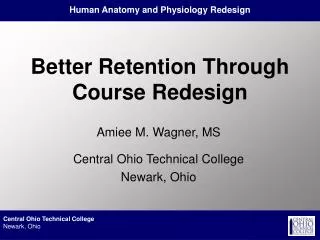 better retention through course redesign