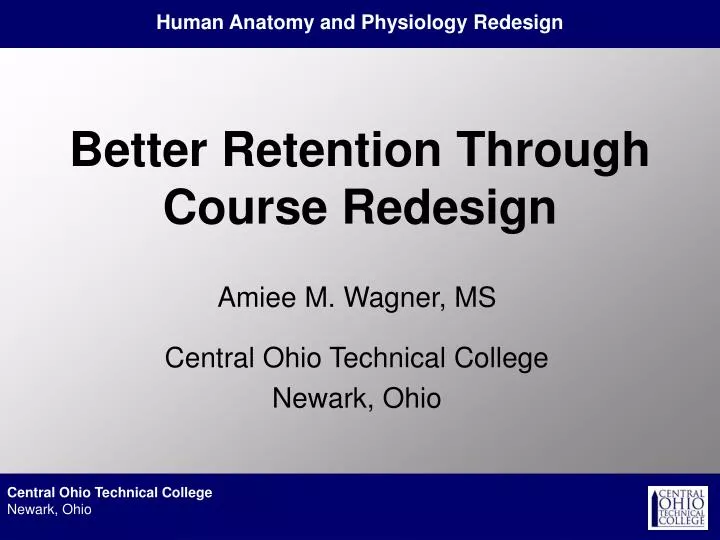 better retention through course redesign