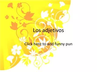 los adjetivos