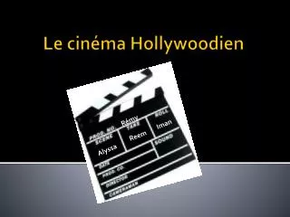 le cin ma hollywoodien