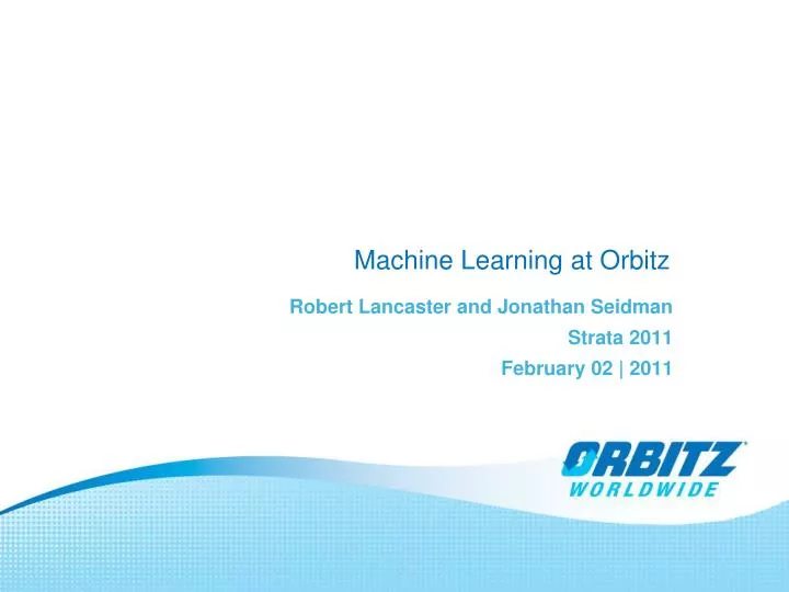machine learning at orbitz