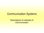 Communication Systems - slide 1