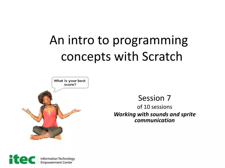 an intro to programming concepts with scratch