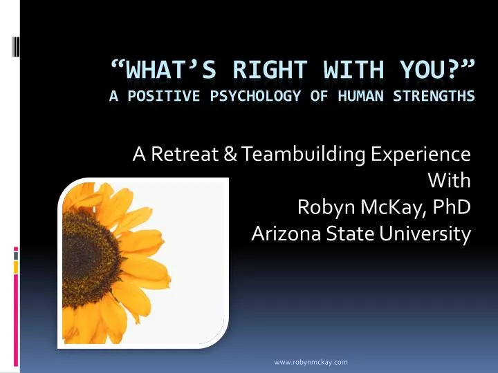a retreat teambuilding experience with robyn mckay phd arizona state university